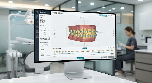 3D 구강 스캔 시뮬레이션 화면