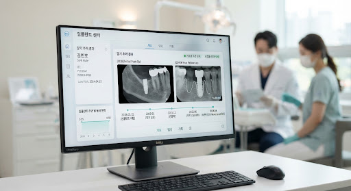 재식립 후 장기 경과 기록 화면