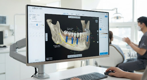 3D 구강 스캔 진단 화면